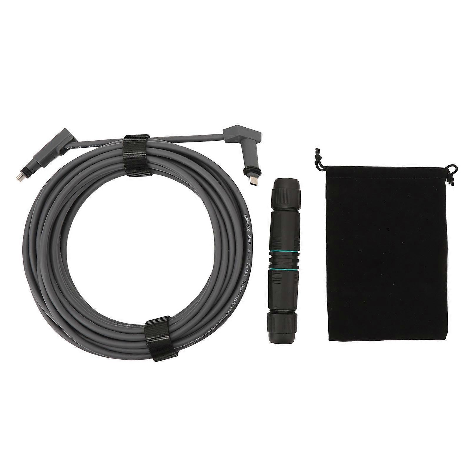 Replacement IP68 Waterproof Copper Stable Connection Cable Kit with CAT6A for Starlink Rectangular Satellite V2