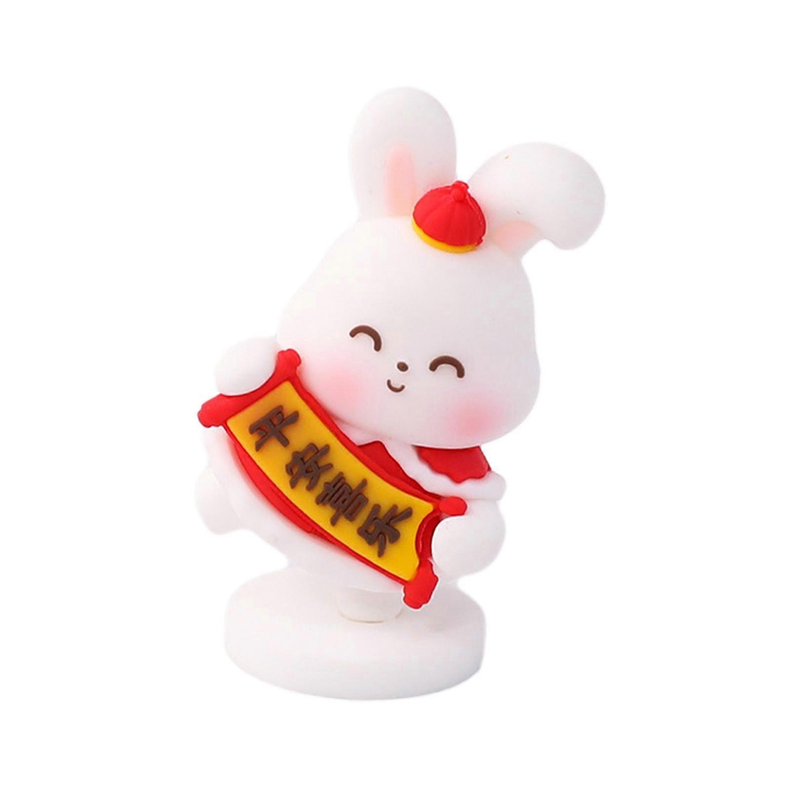Figurine mici de iepuraș în miniatură pentru dormitor Home Shelf Decor Car Dashboard