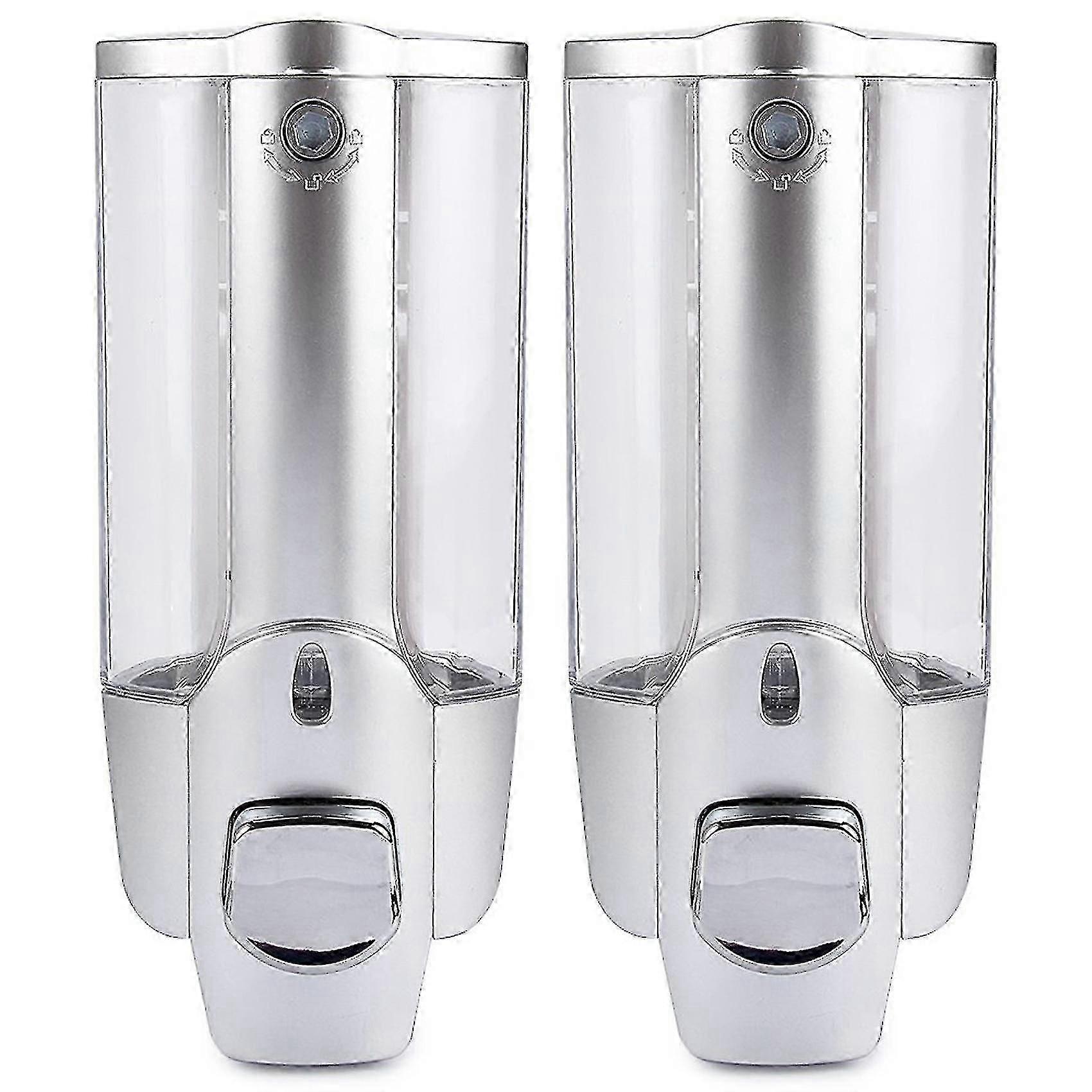 2x 350ml Wall Mount Soap Łazienka Prysznic Szampon Dozownik Home