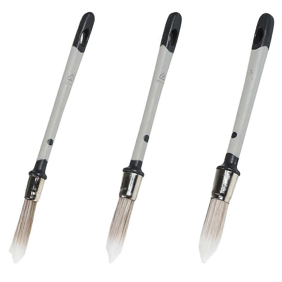 Trim Painting Tool, 3 Packs with 0.6/0.7/0.8Inch Small Paint Brushes for Walls, Edge Painting Tool