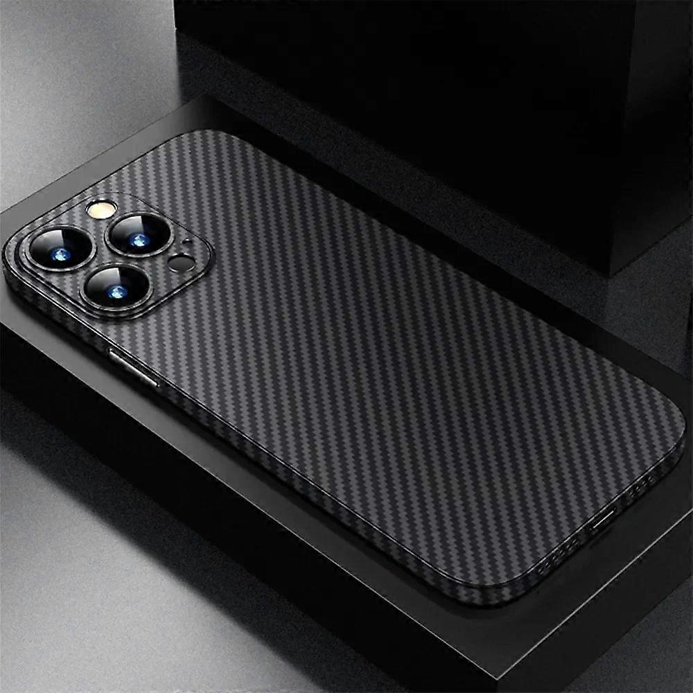 Ultra Thin Carbon Fiber Pattern Case For Iphone 15 14 13 12 11 Pro Max