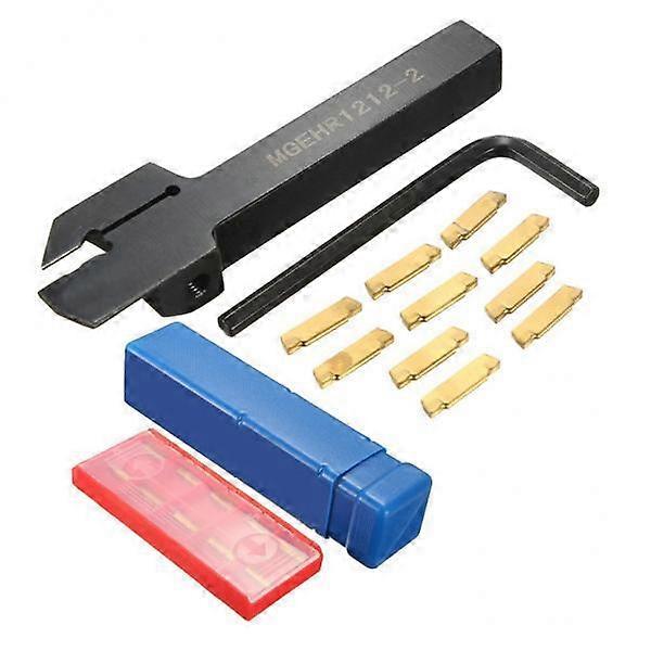 2x 12x12mm MGEHR1212 2 Grooving Tool with MGMN200 Inserts