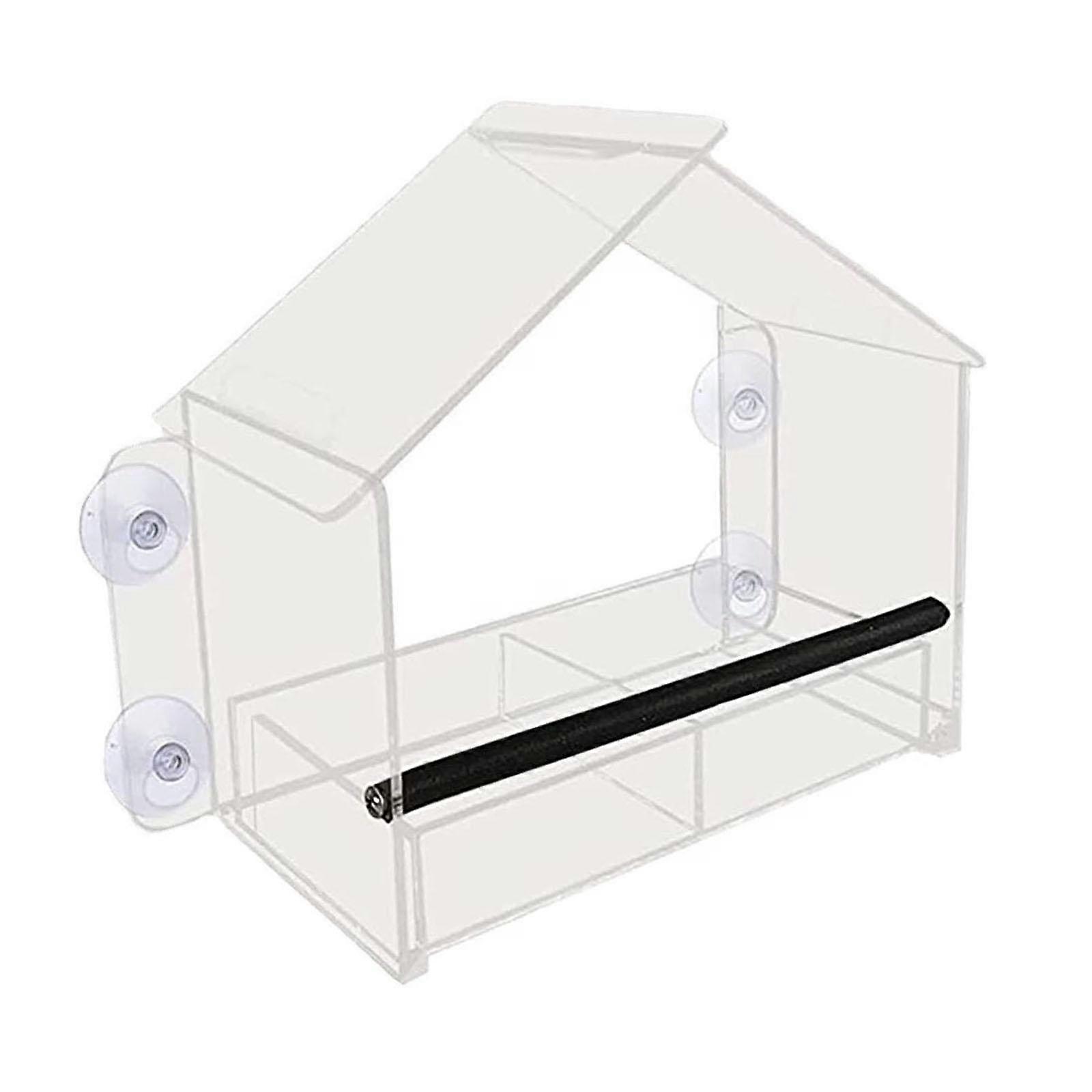 Bird Feeder Clear Bird Watching with Suction Cups for Backyard Outdoor Yard