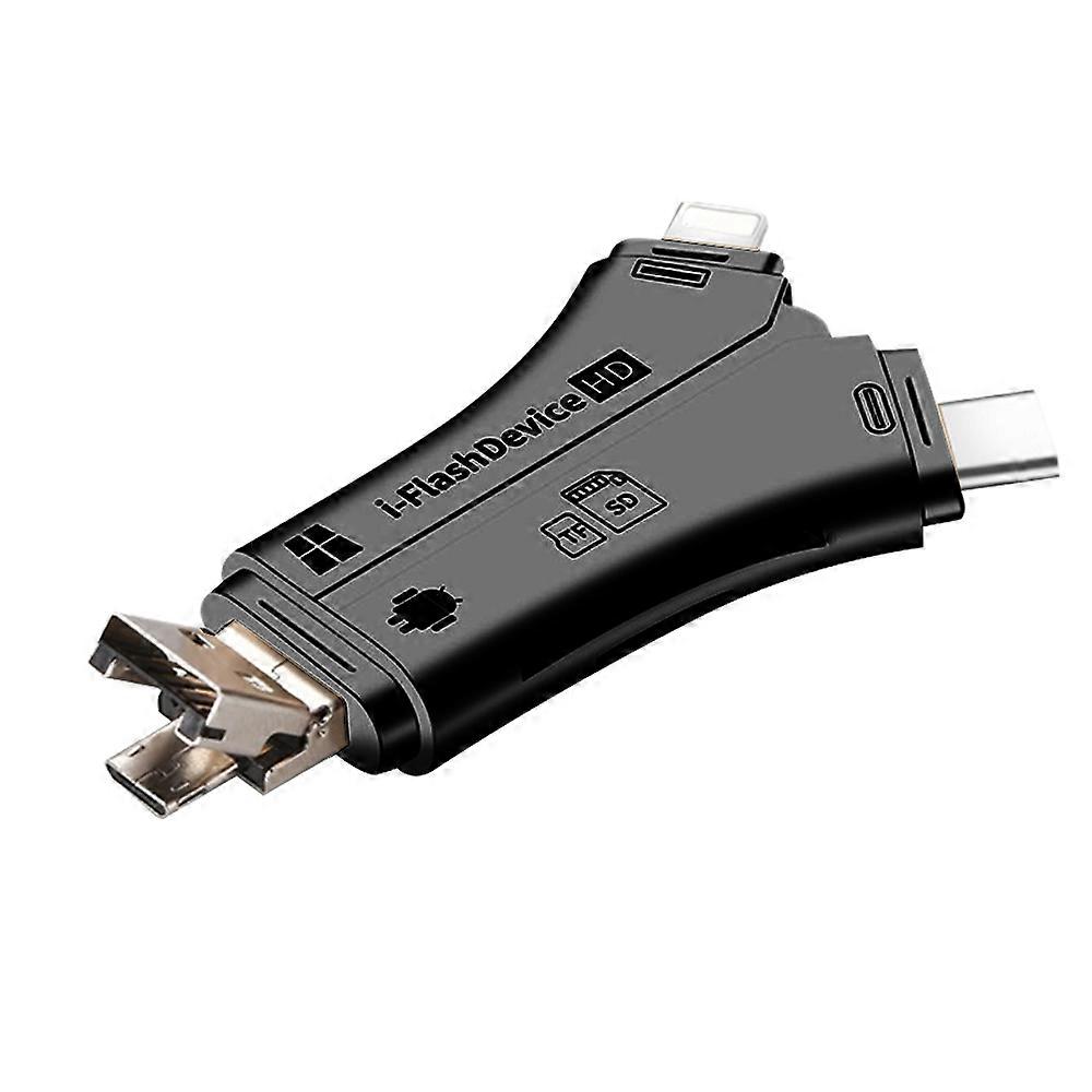 Sd Card Reader4 In1 Micro Sd Card Reader Trail Camera Viewerportable-Black