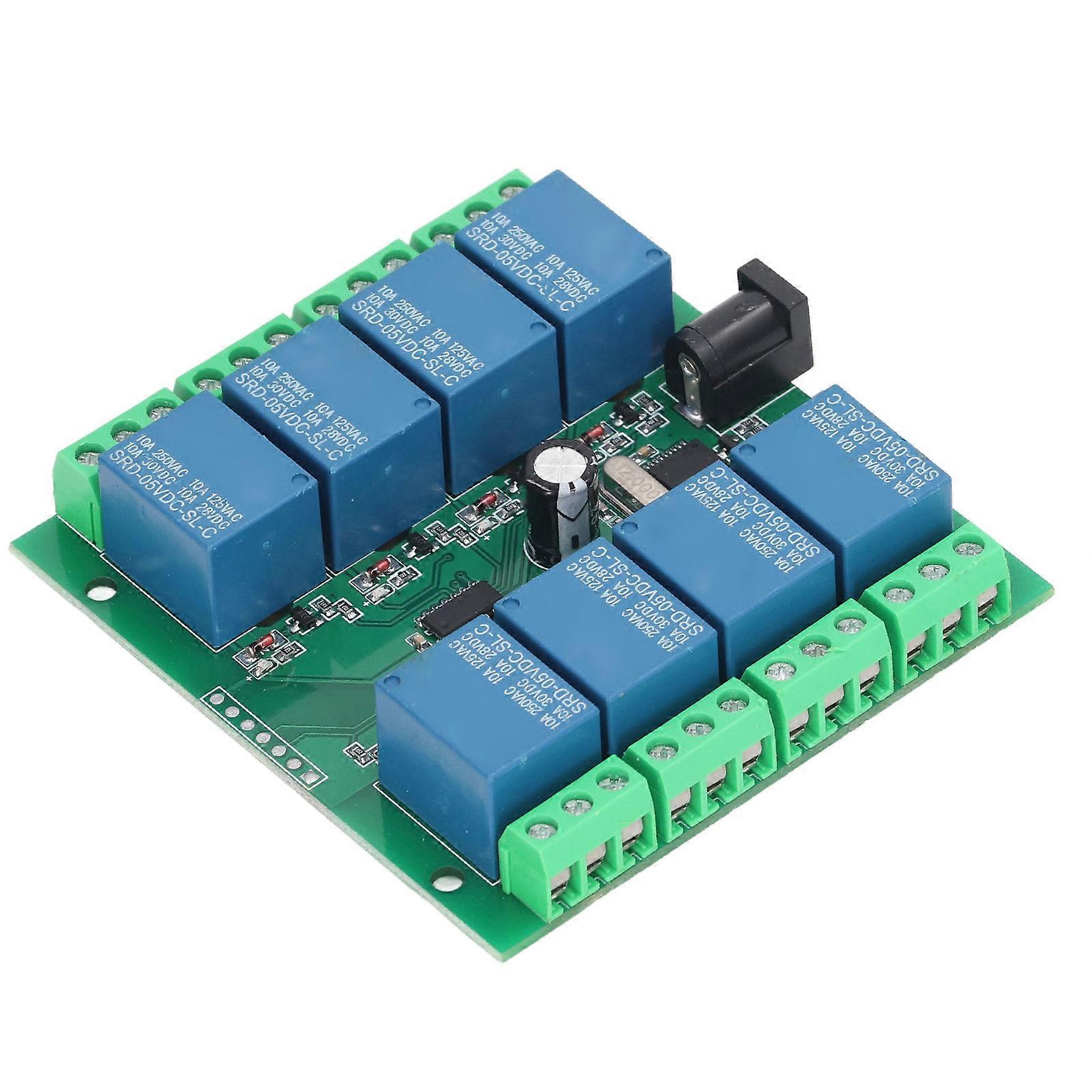 8 Channel Overcurrent Protection ABS Intelligent Control USB Relay Switch Module for Mechatronics DC5V