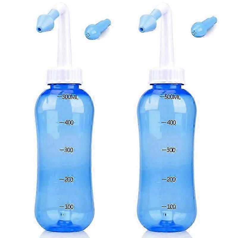 2PCS 500Ml - Neserens for nesevask, nesevasker (500 ml flaske)