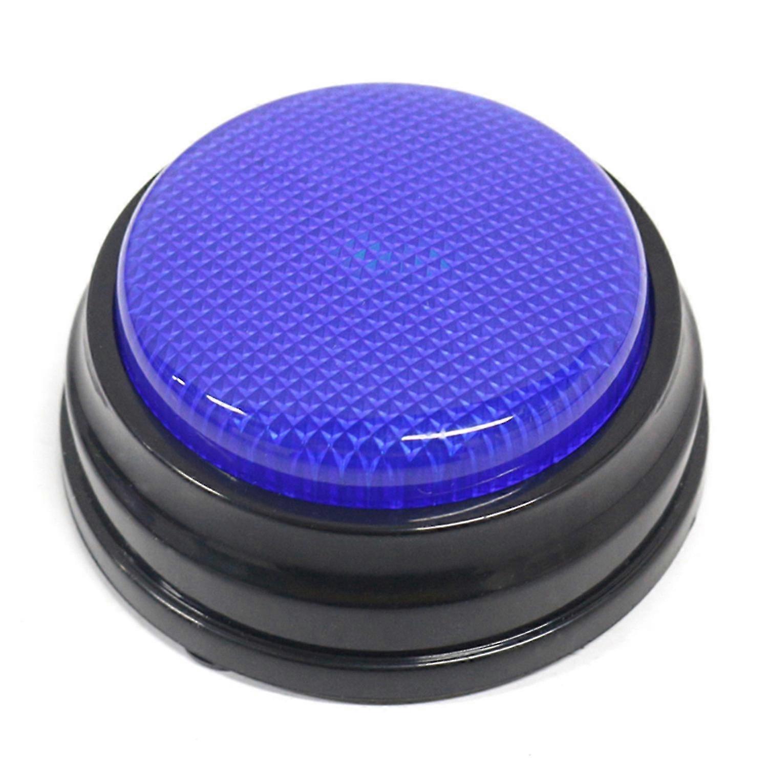 Recordable Talking Button with Led Function Learning Resources Buzzers Blue p