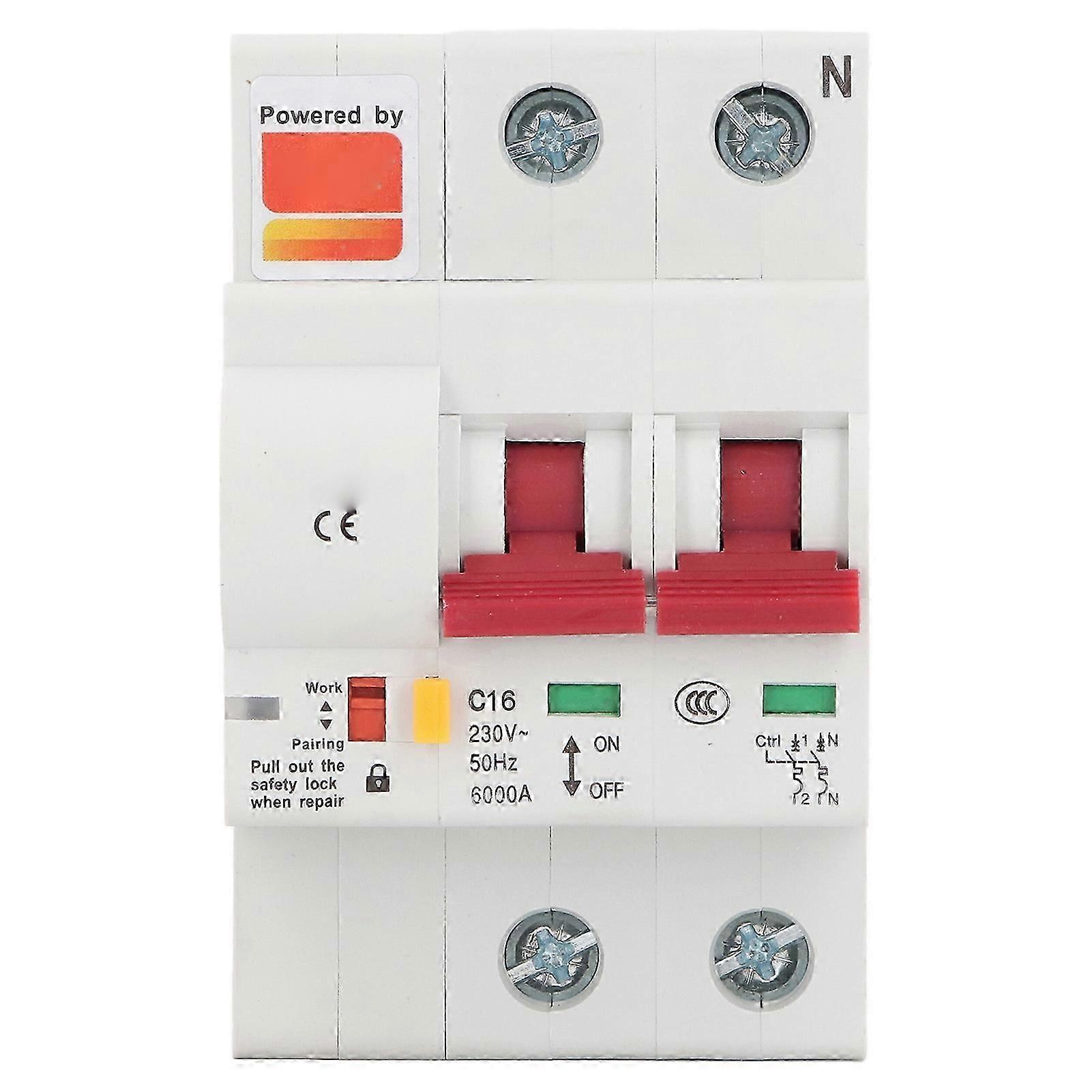 WiFi Smart Circuit Breaker Data Storage Timing Auto Shutdown APP Metering Circuit Breaker 2P AC 230V