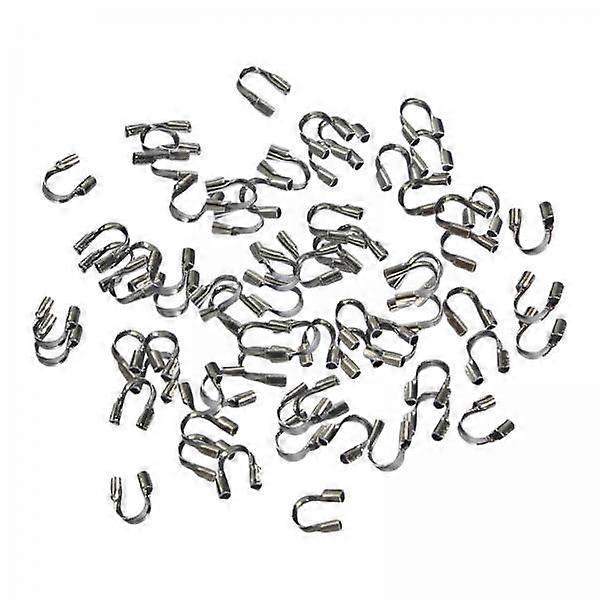 3x 100x U Shape Loops Wire Cable Protector Beads Accessories Thread for Jewelry