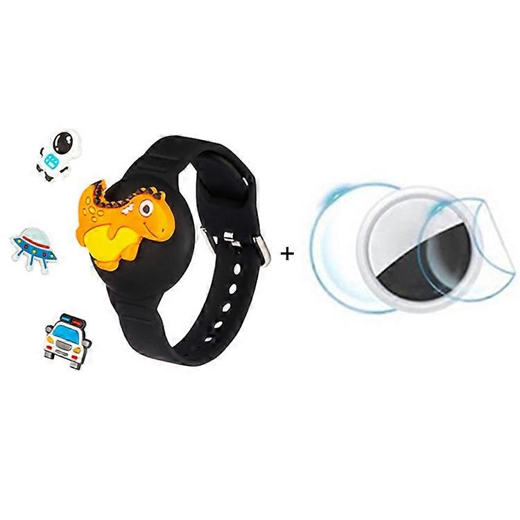Compatible For AirTag Tracker Wristband Replaceable Cartoon Silicone Covers with Protective Films