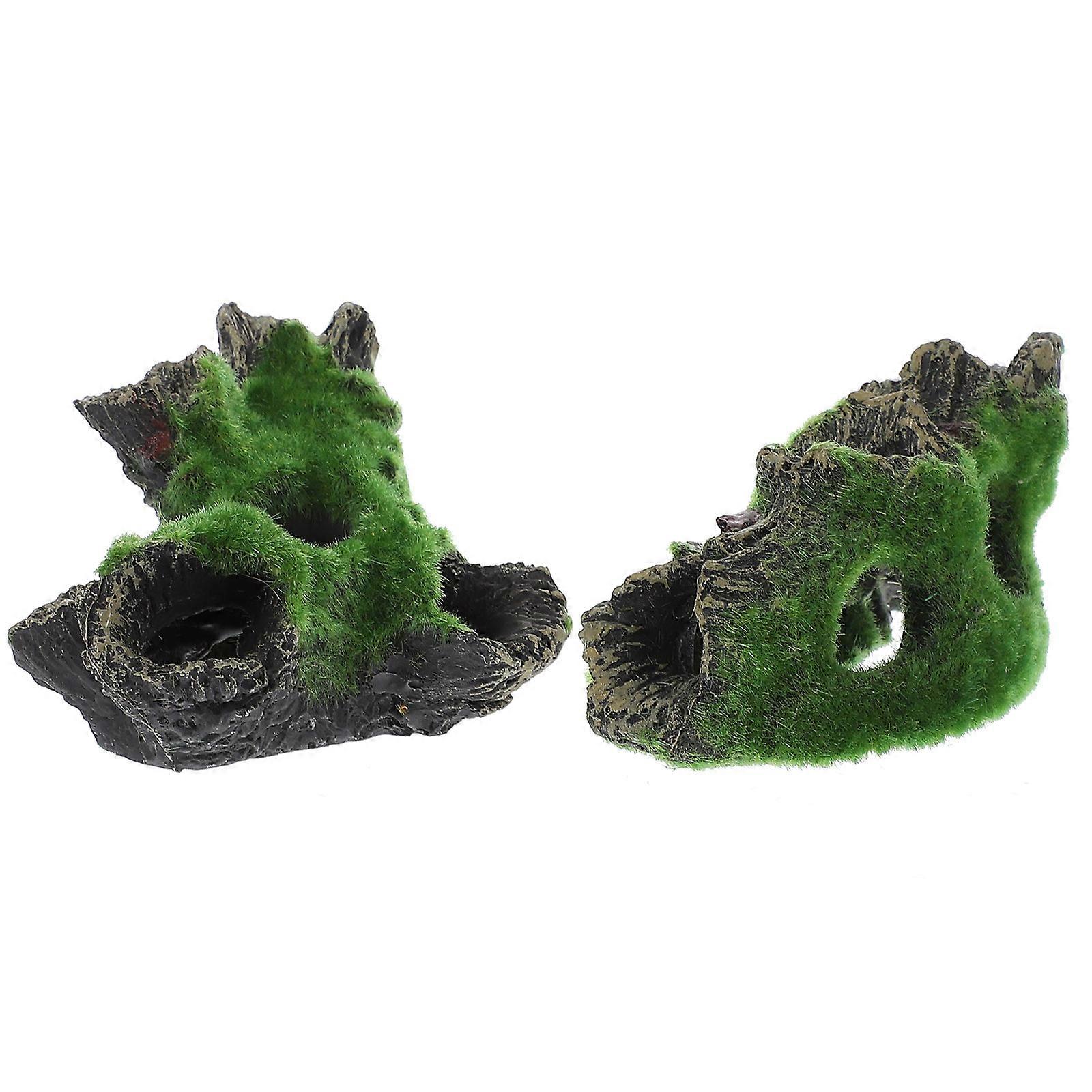 Aquarium Cave Decor, Easy-Rinse Design, Compatible with All Fish