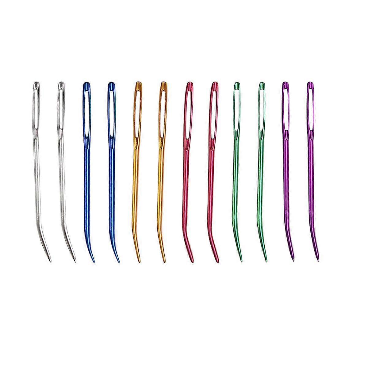Crochet hooks, yarn needles, tapestry needles, largeeye weaving needles, 12 pieces