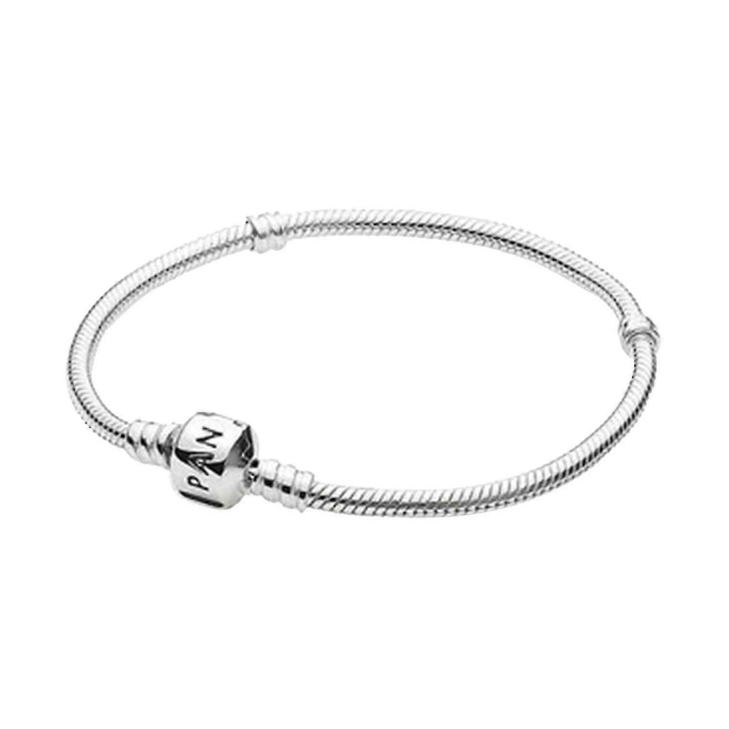 Retro Heart Clasp Snake Lanț brățară de argint pentru fete femei, cadou creativ pentru femei Bărbat