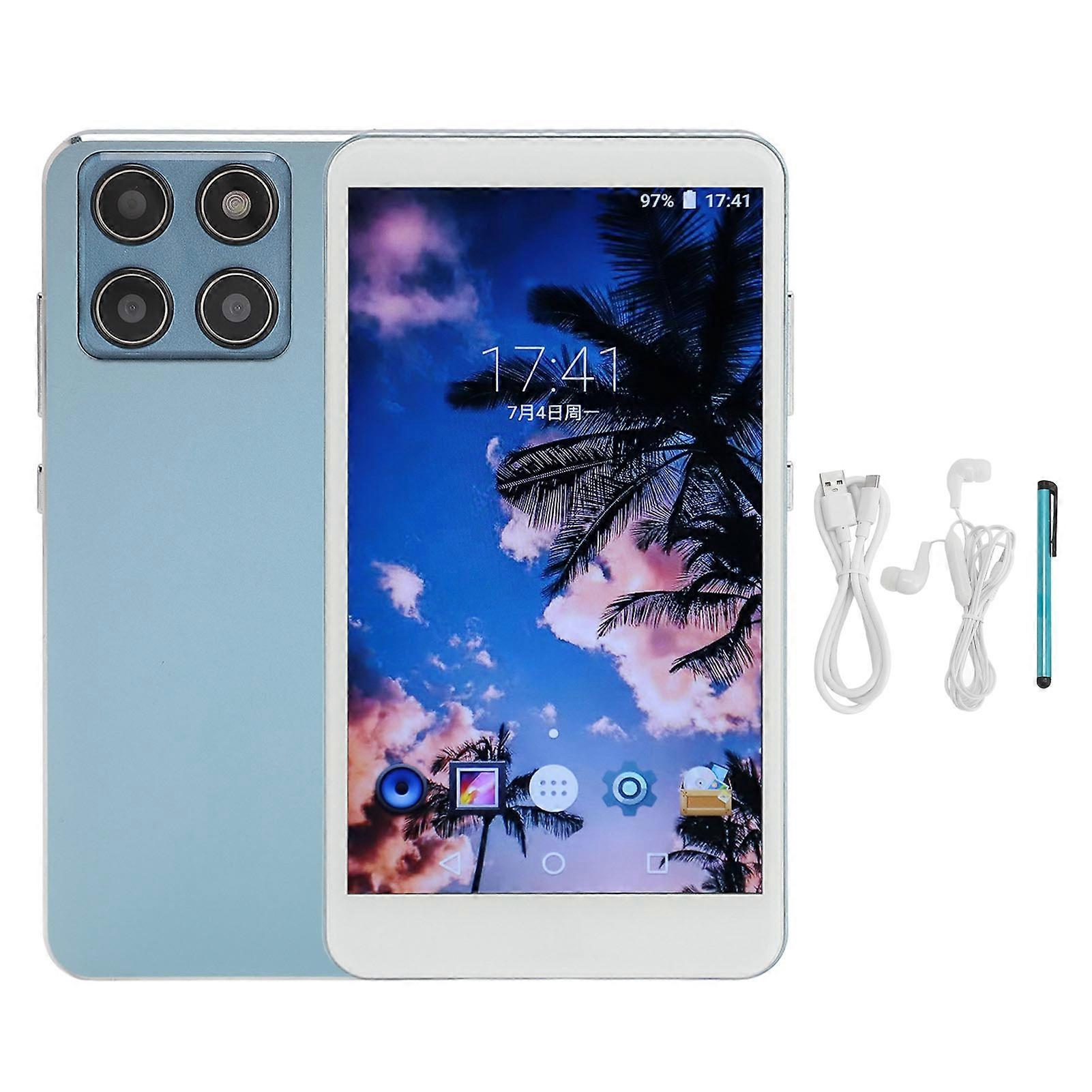 5.0inch MP4 Player HD Noise Reduction 1920x1080 IPS Touchscreen Bluetooth 5.0 WiFi USB Rechargeable Portable MP4 Player with Stylus Blue 16+256GB Exp