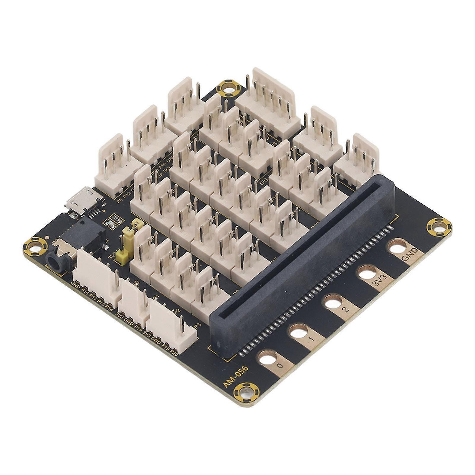 Microbit Type C Expansion Board, Professional Micro USB Power Supply, 3.5mm o Expansion Development Board, DC 3.3~5.5V