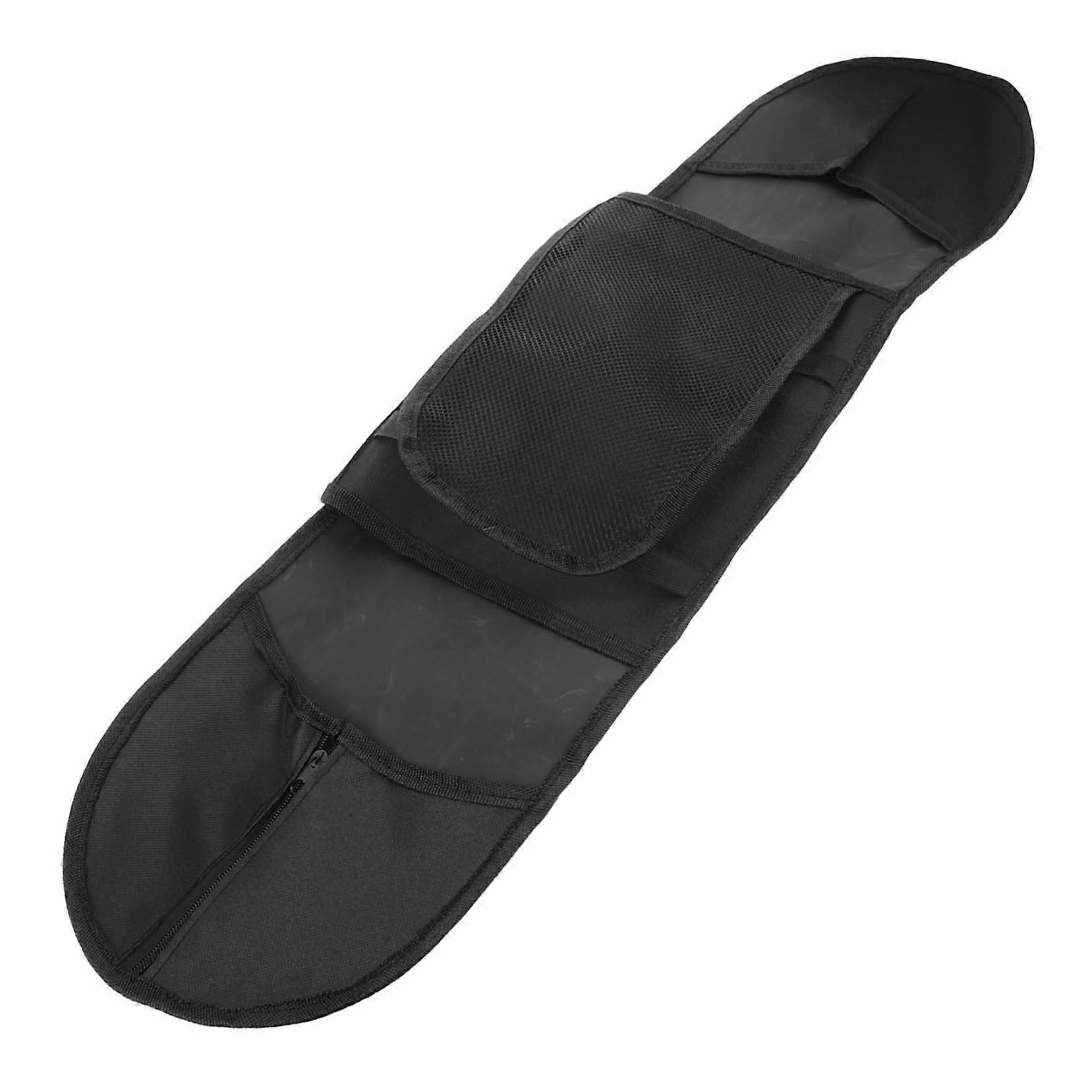 Skateboard Backpack Shoulder Carrier Ice Skate Carry Bag Portable Skateboard Storage Holder Black Fabric