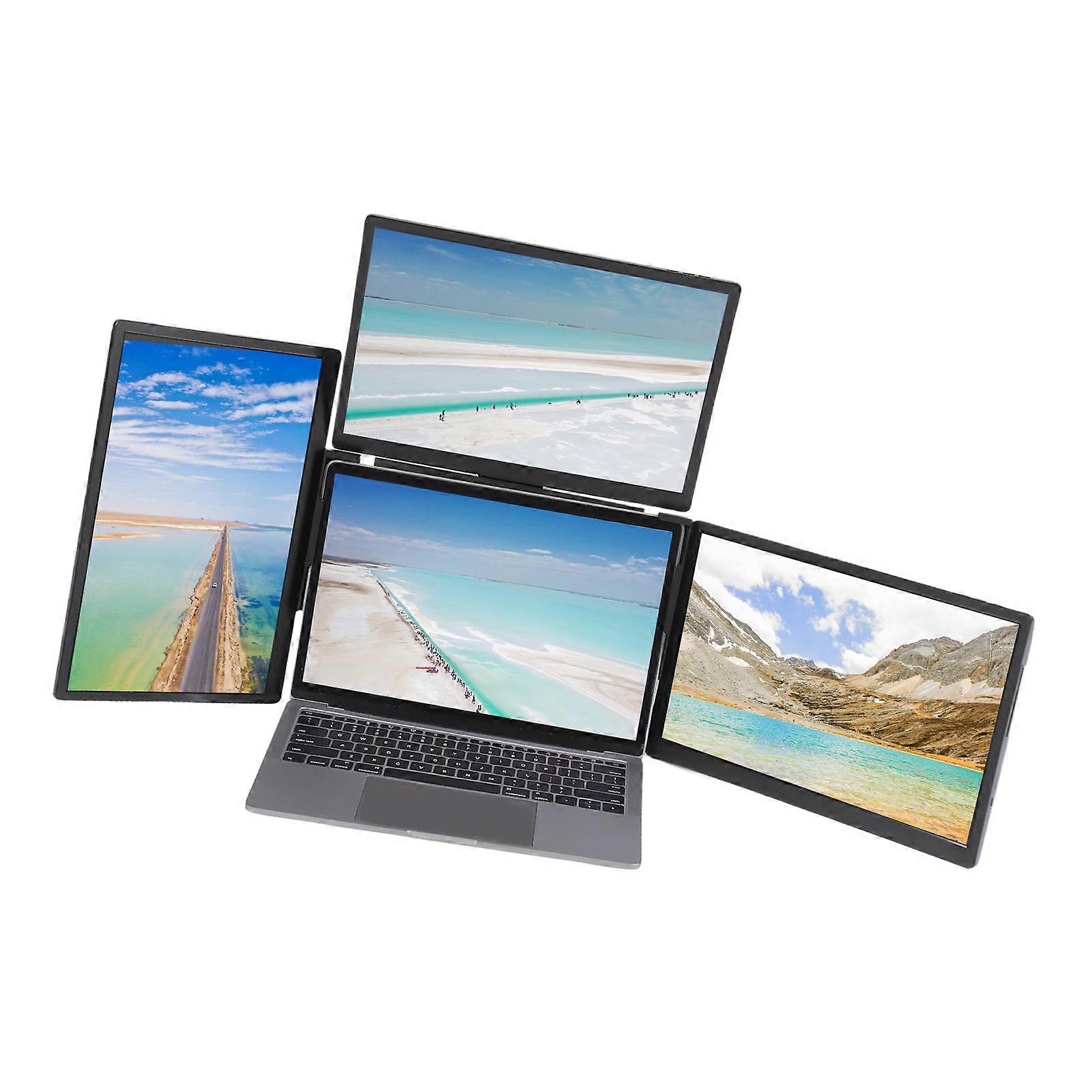 Laptop 3 Screen Extender 13.3 Inch Detachable Notebook Portable 3 Display for Win for OS X 11.6in to 17in Laptops
