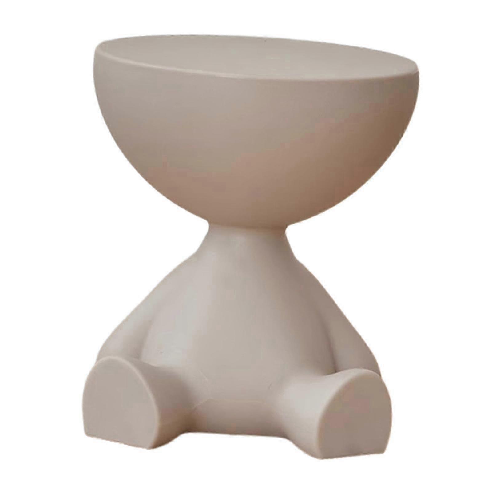 2025 Round Small Multifunctional Side Table with Smooth Surface for Bedside Coffee Table, Compact Spaces Indoor Office Bathroom