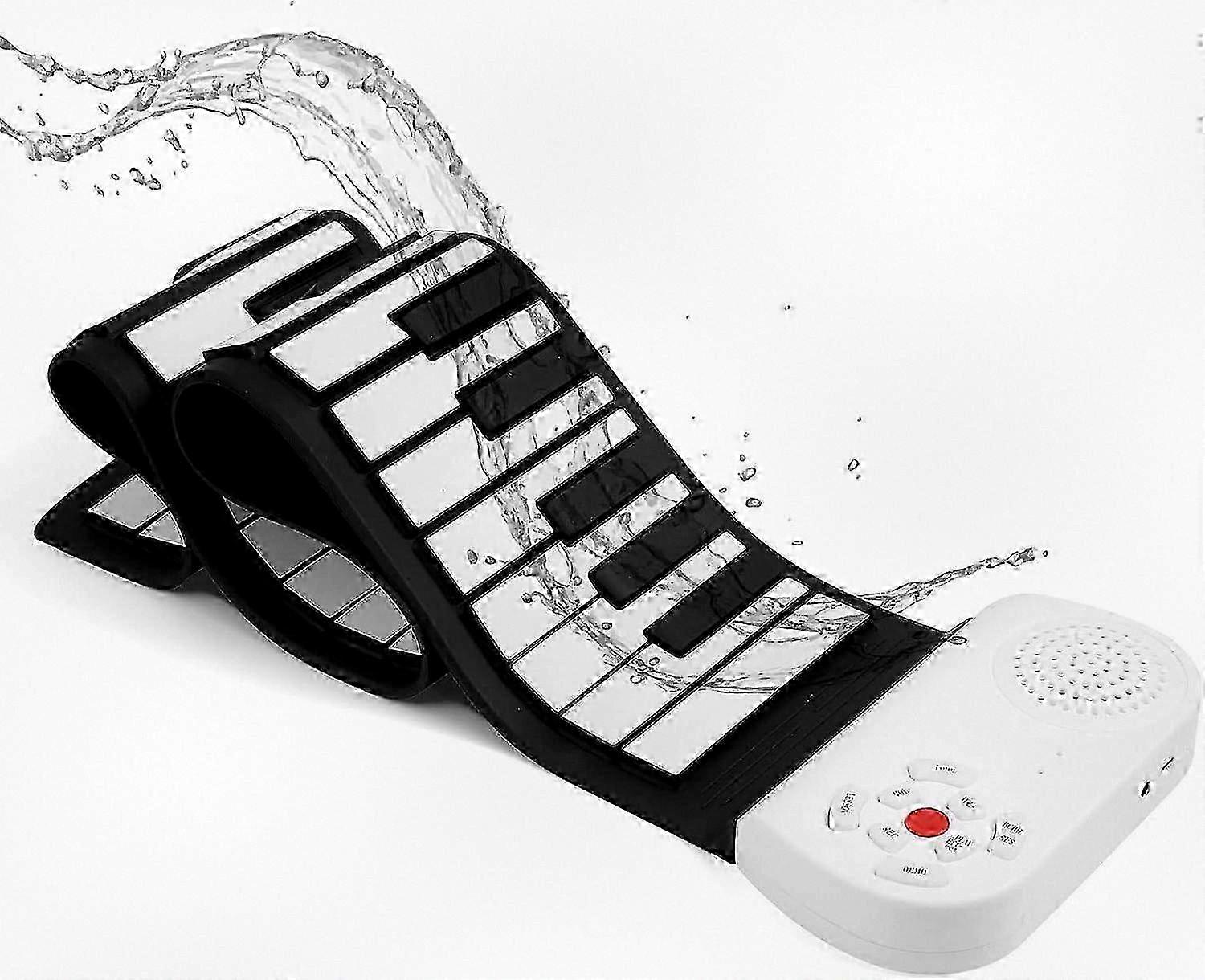 2025 49-Key Portable Foldable Electronic Piano for Children, Educational Roll-Up Digital Keyboard for Kids