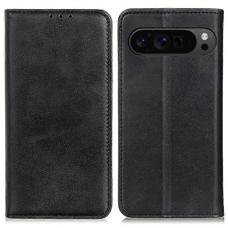 Compatible For Google Pixel 9 Pro Case Stand Hidden Magnetic Adsorption Split Leather Phone Cover