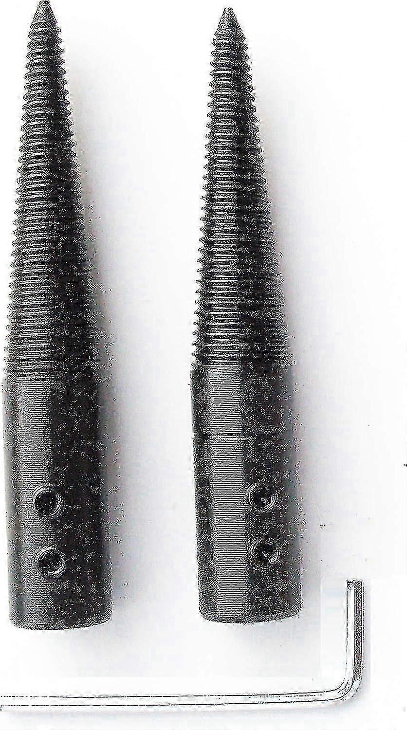 ベンチ砥石と研磨砥石用に設計されたネジ付きテーパースピンドルアダプター、左右のオプション、2個セット