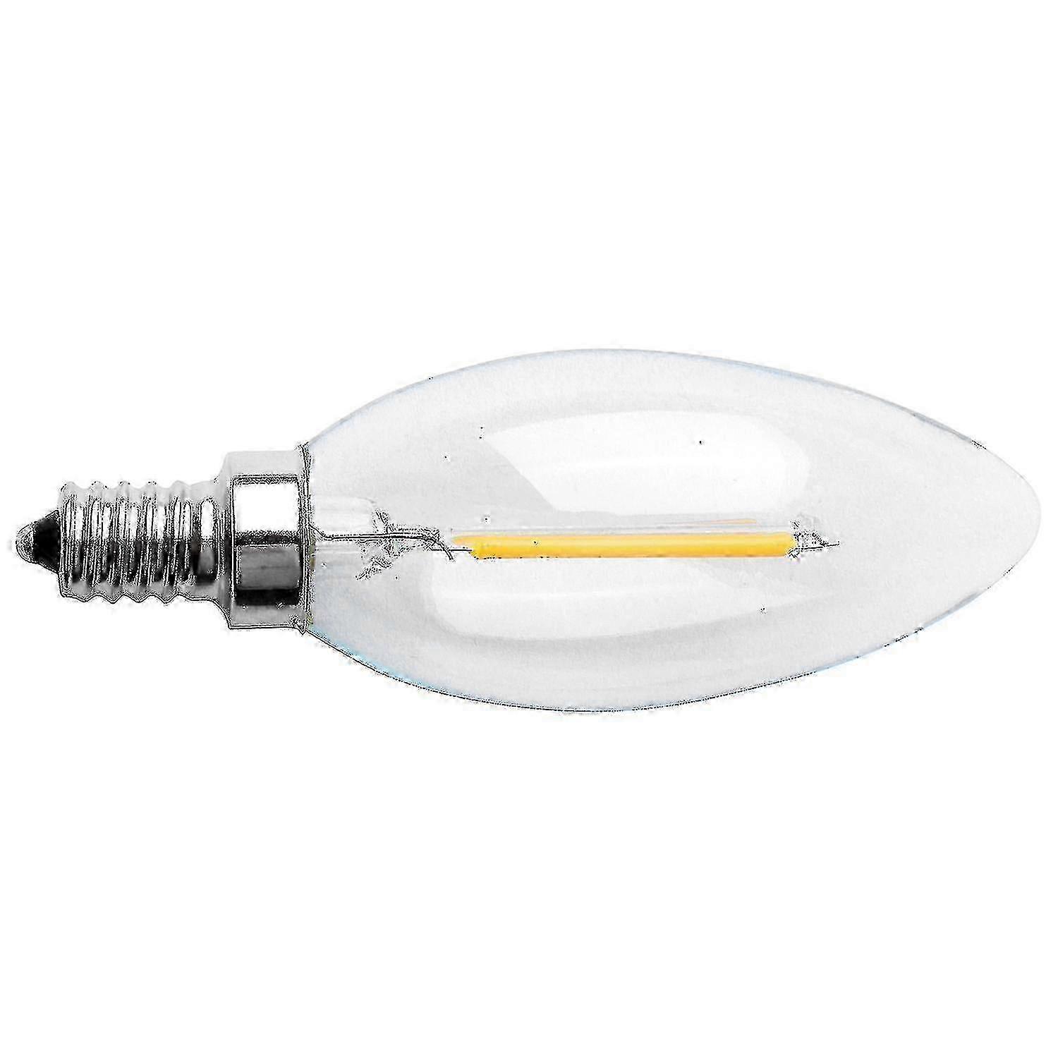 E12 2w Candle Flame Filament Led Light Bulb Suitable for Use with Certain Brands, Size 10*3.5cm