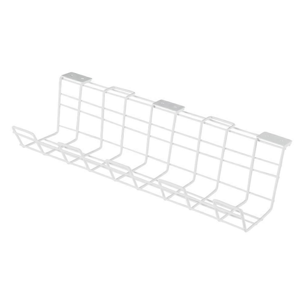 Compact Cable Organizer Storage Rack for Home – Under Desk Cable Management Shelf for Tidy Workspaces, Hides Wires and Outlets, Easy to Use