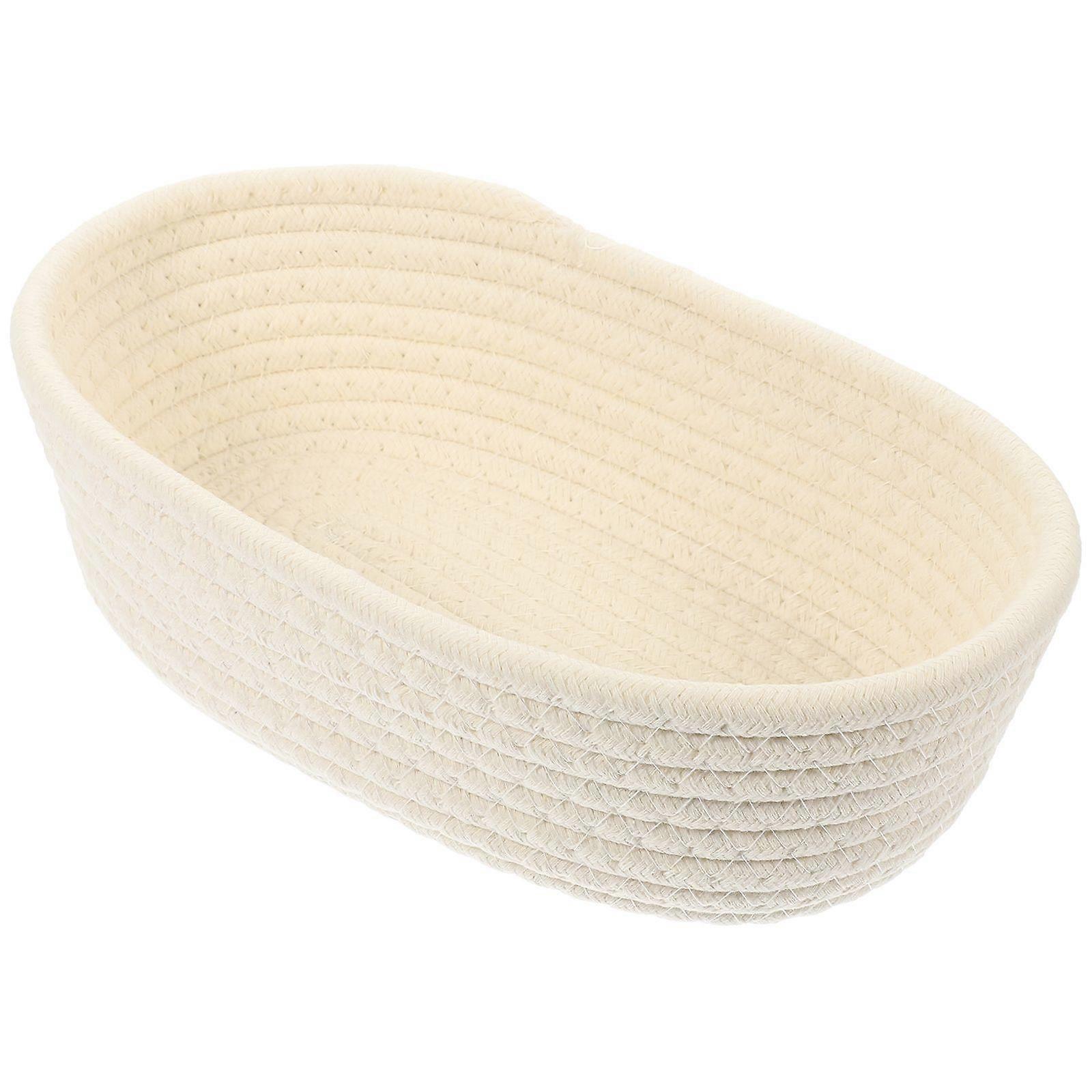 Woven Storage Basket Multi-function Sundries Container Makeup Snack Storage Basket