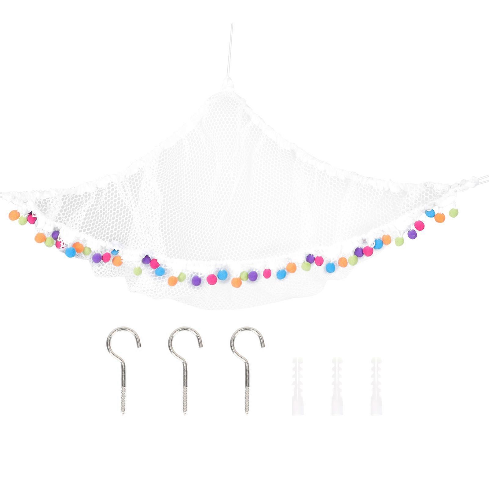 Stable Stuffed Animal Net, Enhances Organization and Maximizes Corner Space Usage