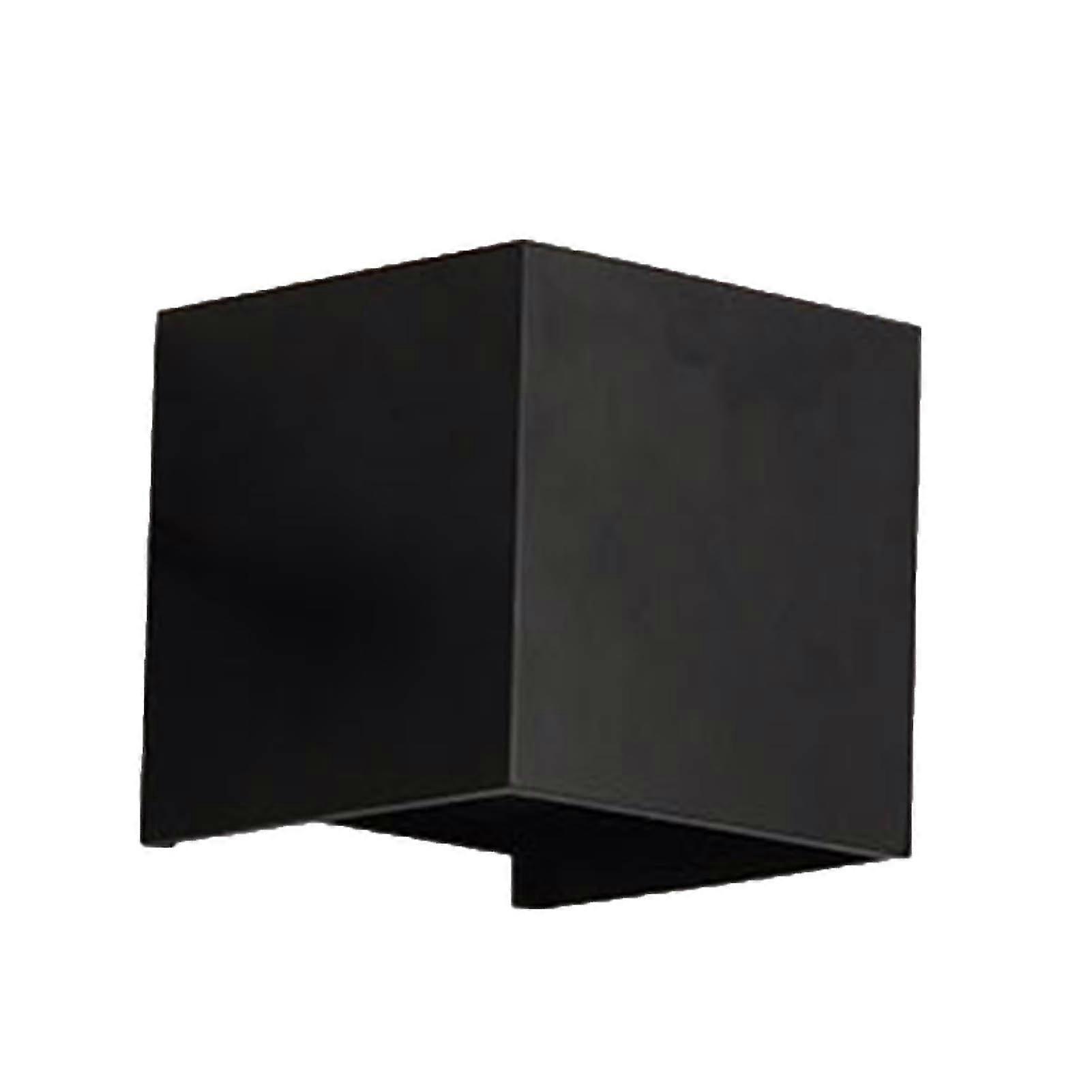 Black Quadrate Led Wall Sconce - 12w Warm 3000k Light For Home Decor