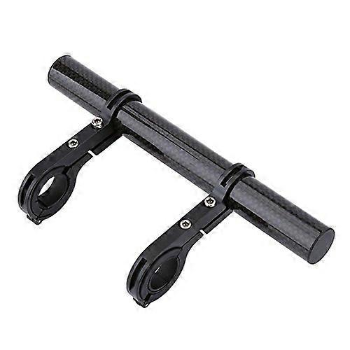 Bicycle Handlebar Extender Double Mount Bracket for Light Torch Speedometer Compatible with 31.8mm 25.4mm Handlebars Black