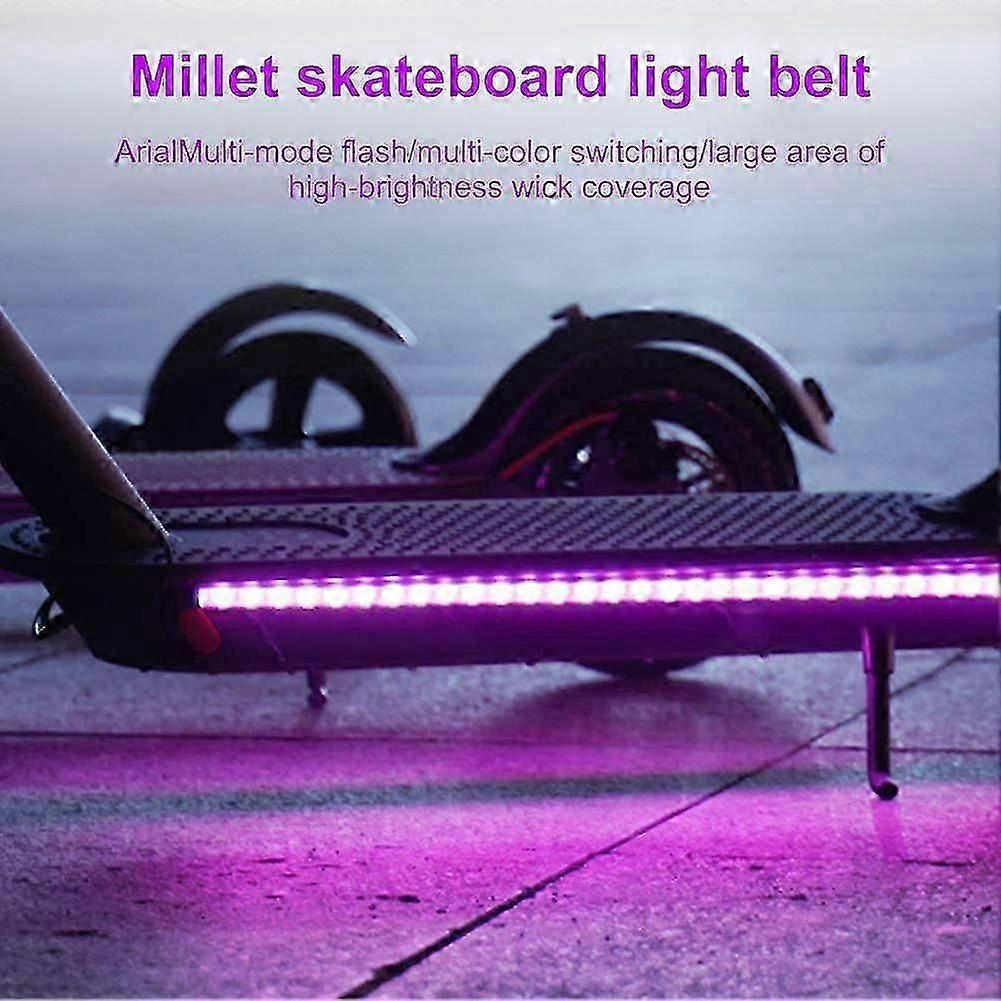 Vanntett sammenleggbar LED-stripelys for elektriske sparkesykler, skateboard, festdekorasjoner