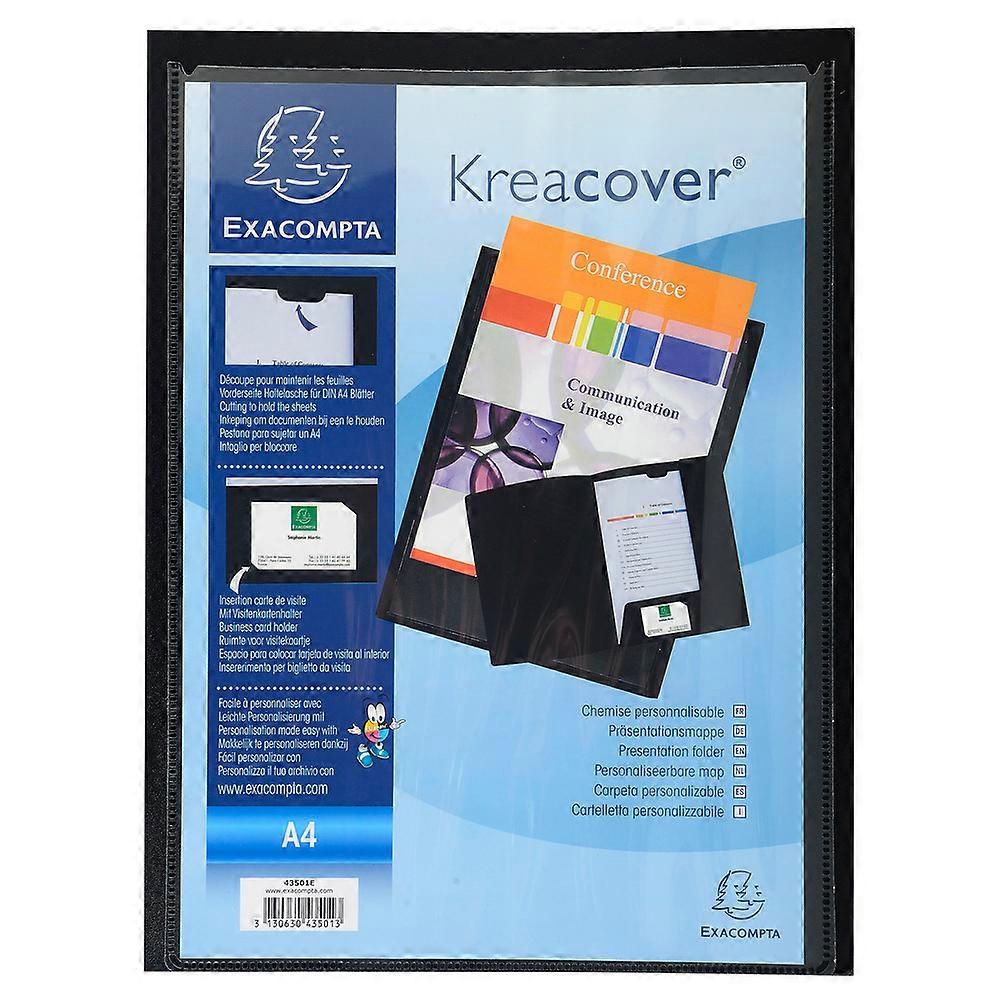 Exacompta 43501E 30x CARPETAS PERSO. KC PP NEGRO