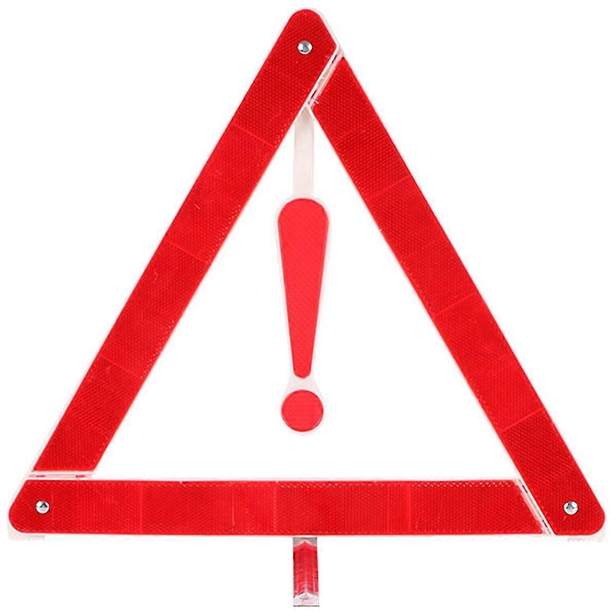 Triangular warning sign car with tripod warning sign dangerous failure safety parking sign