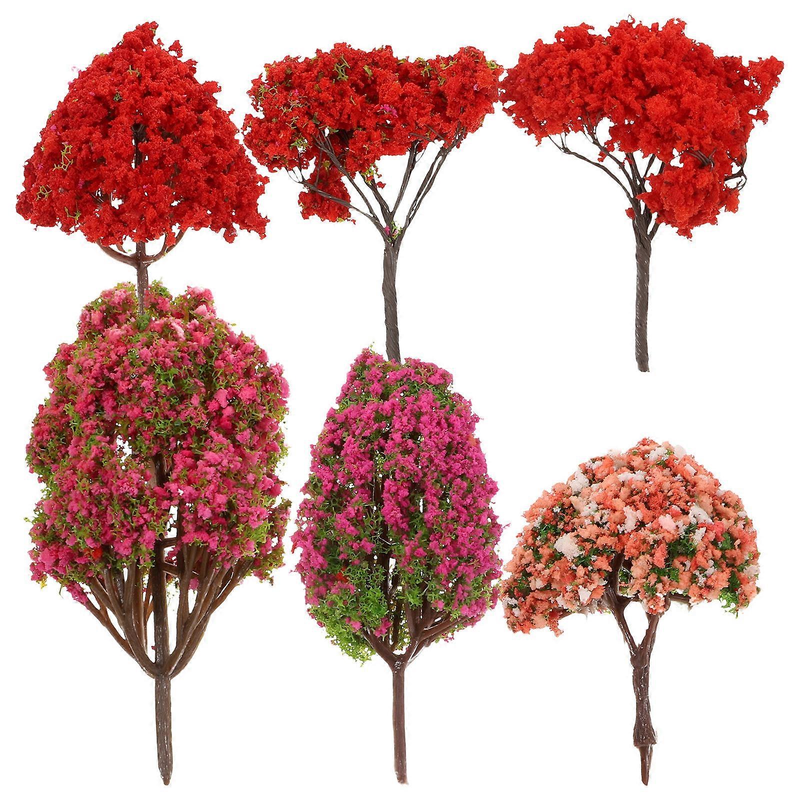 Creative仿真Tree Decor for Mini Gardens, Compact Plant Ornament, Room Accent