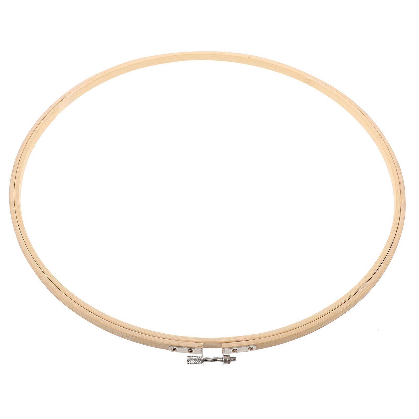 DIY Sewing Circle Frame, Bamboo Construction, Versatile Craft Use