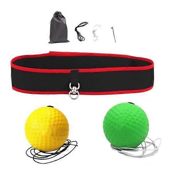 Reflex Ball Training Set for Adults and Children, Hand-Eye Coordination Training on String with Adjustable Headband
