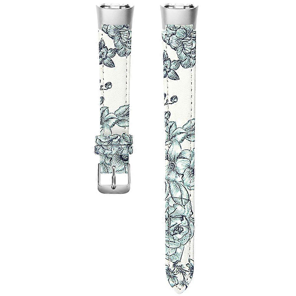 Western Vintage Watch Band Leather Strap Compatible with Galaxy Fit R370 Cowhide 1Pack