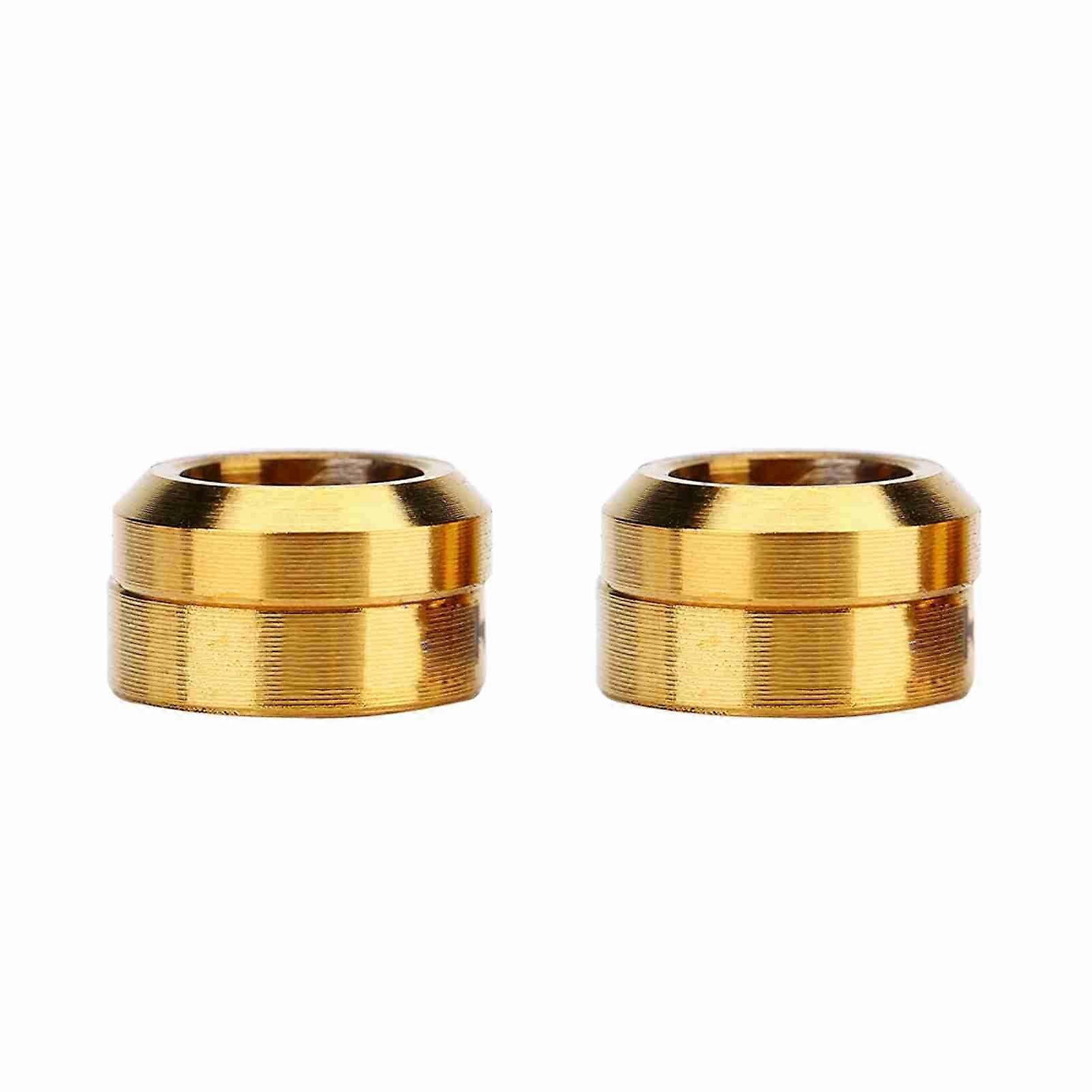 4pcs TC4 Titanium Brake Caliper Fixed Bolts for MTB (Gold)