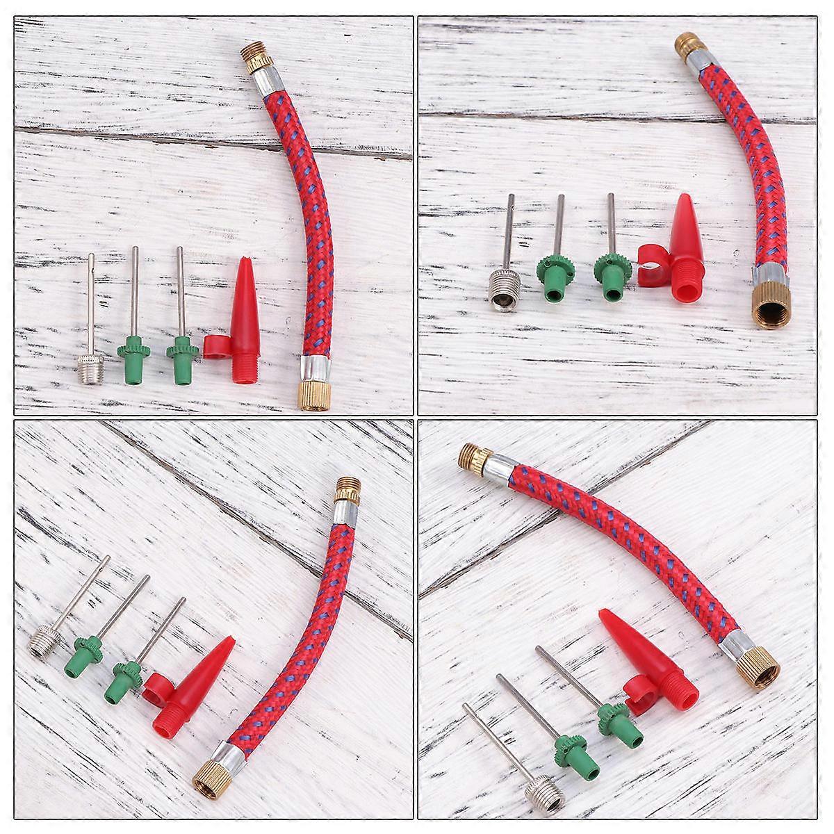 バスケットボールポンプアダプターインフレートボールスポーツ用品ステンレス鋼5個