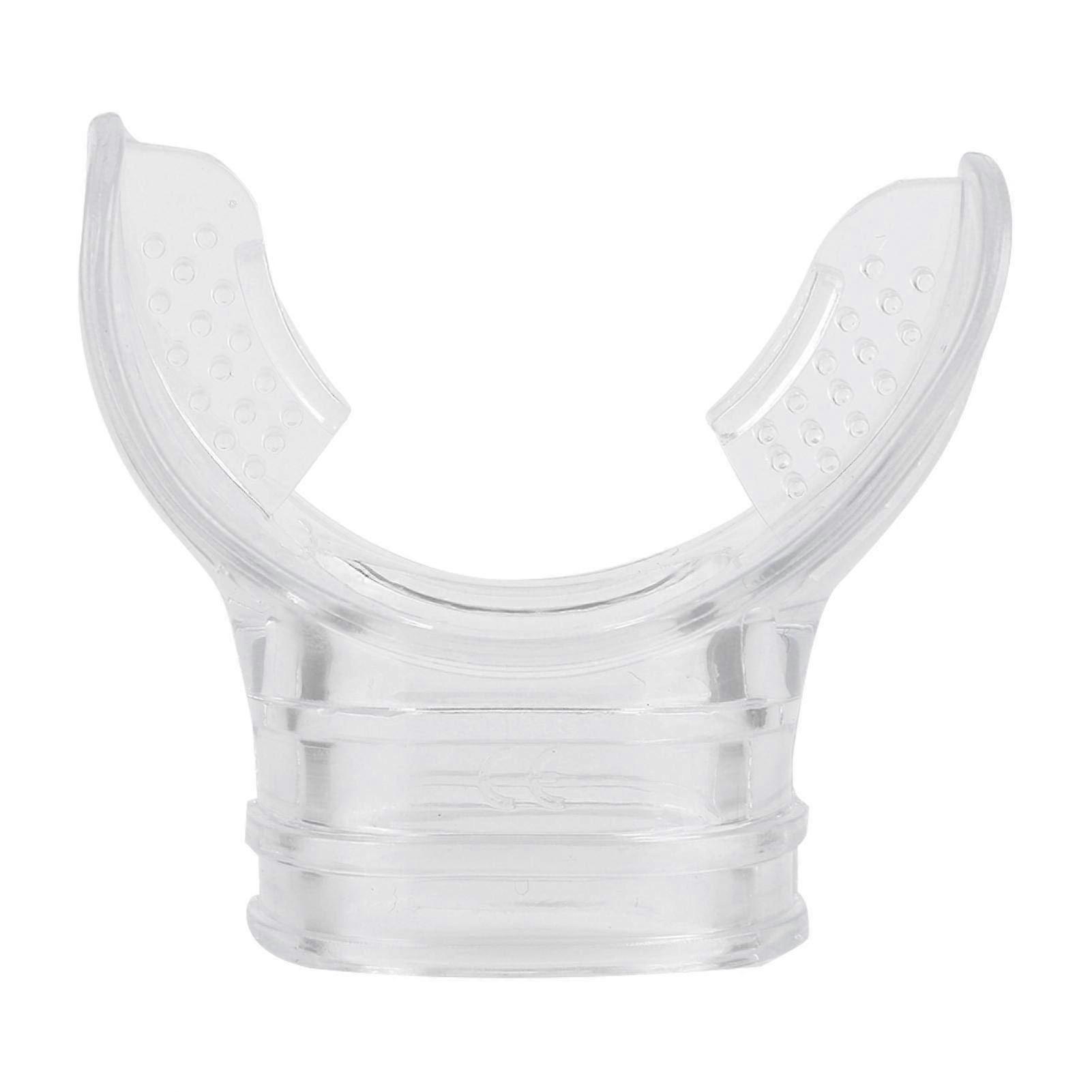 Diving Bite, 5 x 5.5 x 2.5 cm Transparent PVC Mouthpiece for Diving, Professional Diving Mouthpiece with Standard Bit, for Diving Ref: 3590