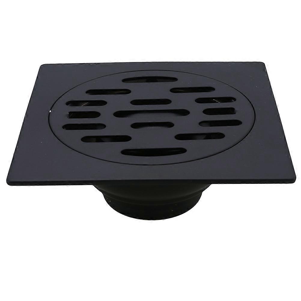 Stainless Steel Floor Drain Strainer Anti-Clogging Black Color For Laundry Room Use 1Set