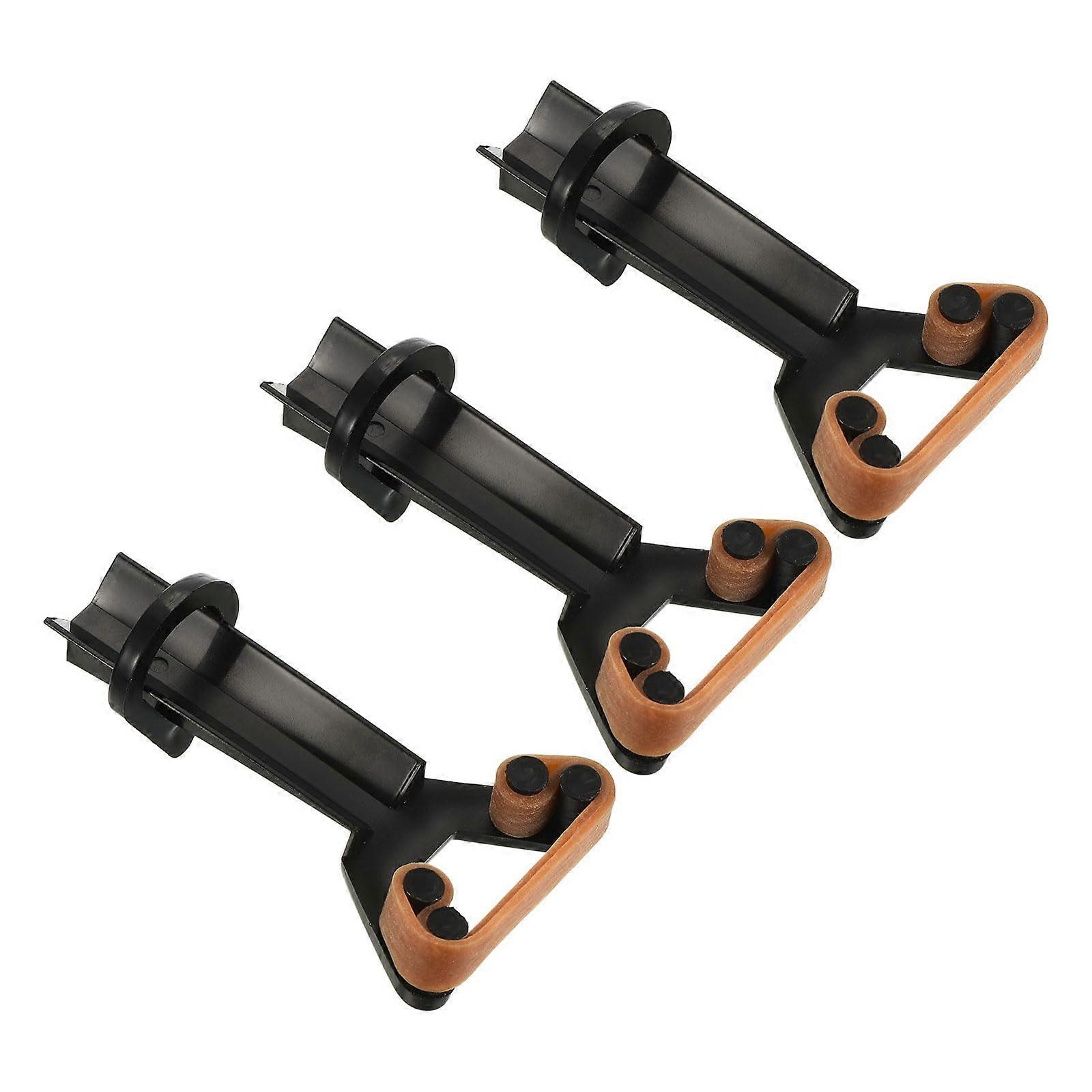 Billiard Pool Cue Repair Clamp Set, 3-Piece Plastic Snooker Cue Tip Press Tool for Quick Release, Black Billiard Accessory