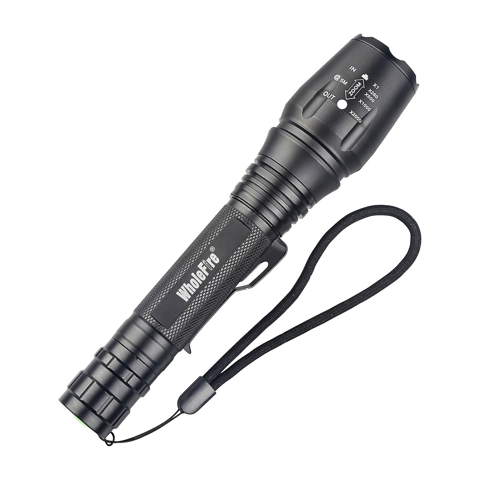 Tactical 2000lumens L2 Led Camping Torch Flashlgiht No Battery