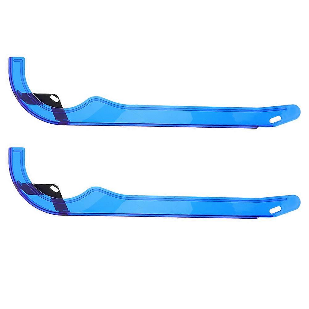Rear Chain Guide Slider Guard for Mountain and Road Bikes Blue 39.00X10.00X2.50CM Plastic Easy Installation 2Pcs