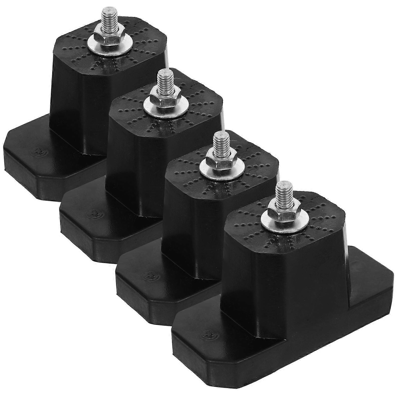 Support Rubber Pad Air Conditioner Pad Shock Absorption Rectangular Outdoor Unit Installation 4Pcs