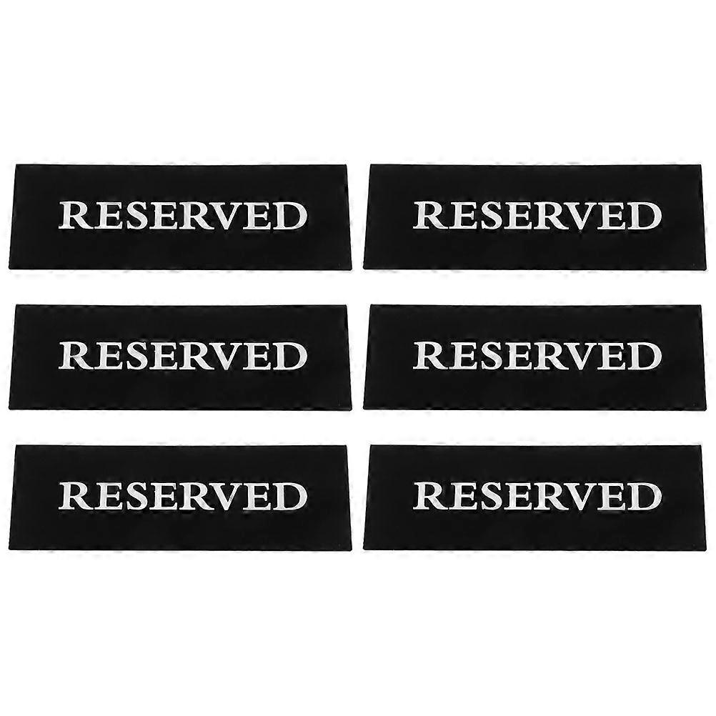 Party Table Decorations Reserved Signs for Chair and Stackable 6Pcs