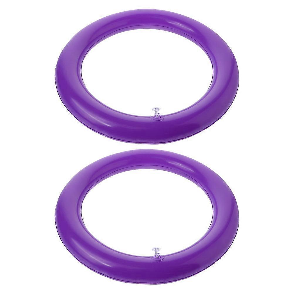 Yoga Ball Stabilizer Base Stability Function Anti Slip Inflatable Design Round Shape Durable PVC Material Home Use 2Pack