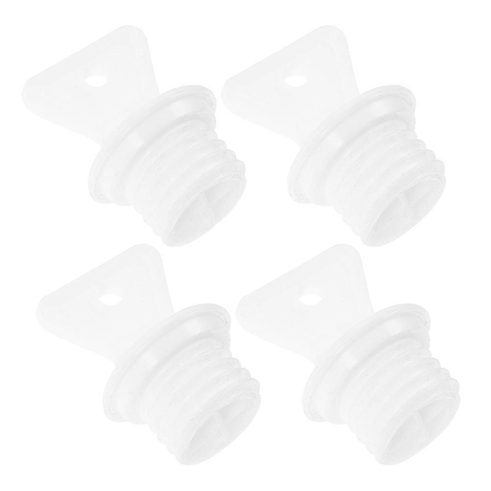 Easy Installation Hot Water Bottle Stopper Rubber Material 21mm Inner Diameter 4Set