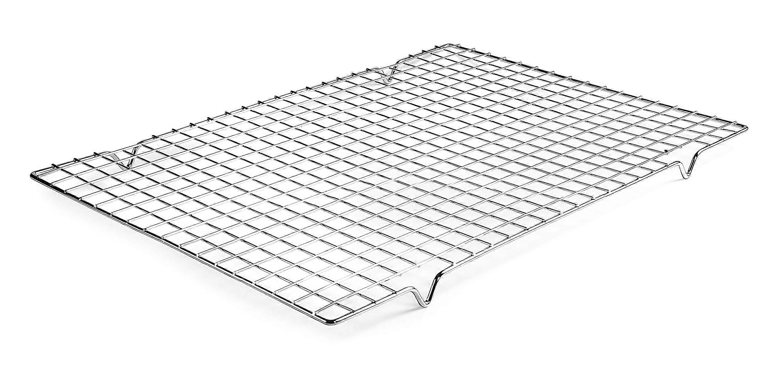 66927 Rectangular Baking Rack, 43 x 30 cm, ChromePlated Steel, Silver